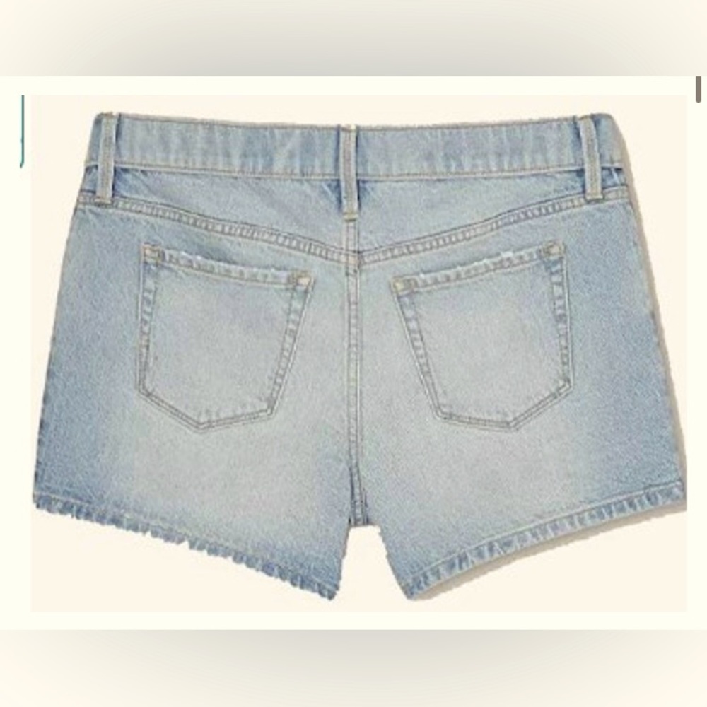 NWT Isabel Light Wash Midi Maternity Shorts - Picture 3 of 9